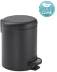 Isvea Cos de gunoi 3 l, softclose, negru mat, Sapho Gedy (320914) Cos de gunoi