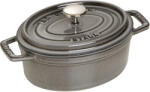 Staub Oală de gătit ovală, gri grafit V 1, 0 l Staub (ST1101718)