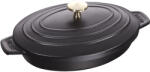Staub Vas de copt din fontă cu capac negru 23 x 17 cm Staub (ST1332325)