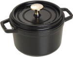 Staub Oală de gătit rotundă, negru O 16 cm Staub (ST1101625)