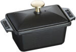 Staub Vas ceramic emailat cu capac pentru oală 15 x 11 cm negru Staub (ST1311525)