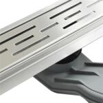 Wellis W-Drain zuhanyfolyóka Linear mintázatú ráccsal 90x7x9, 5 cm (WEL-WE00093)
