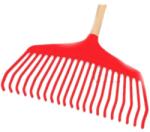 WOLKER Lombseprű műanyag, 20 fogú, 43 cm-es, fa nyéllel