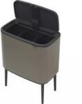 Brabantia Bo Touch Bin Coș de gunoi pentru colectare selectivă 3×11 l, gri Cos de gunoi