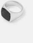 Tom Wood ezüst gyűrű Cushion Black Larvikite - ezüst 52