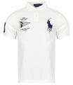 Ralph Lauren Rövid ujjú galléros pólók Polo Big Pony Custom Slim Fit Bézs EU M