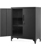 SongmicsHome Dulap metalic multifuncțional RAVEN, 40x80x90 cm, negru Dulap arhivare