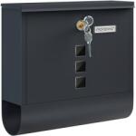 Monzana Cutie poștală cu tub pentru ziare POST, 30, 5x10x33, 5cm, antracit