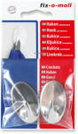 ABRABORO Öntapadó akasztó, közepes, ezüst 43 mm x 26 mm (2 darab) Fix-o-moll