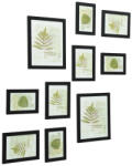 SONGMICS Képeret 10 darabos készlet 3 különböző méretben, fekete 28x23x1cm/20x15x1cm/18x13x1cm