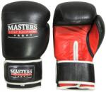 Masters Fight Equipment Masters RBT-301 ökölvívó kesztyű, bivalybőr, fekete-piros, 16 oz (01043-16 0102)
