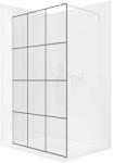 Cerano - Walk-in Onyx kerek bal/jobb zuhanykabin - 8 mm - kerek tartókonzol - matt fehér, ipari üveg - 120x200 cm (CER-8050BD239)