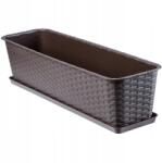 Kadax Virágtartó Erkély Virágtartó Állvány 60cm Barna (K2873)