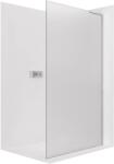 Cerano - Onyx walk-in zuhanyfal jobb oldali L-merevítővel - 8 mm - króm, tejüveg - 110x200 cm (CER-8050BD1045)