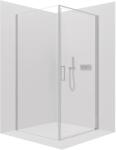 Cerano - Zuhanykabin Porte B/J - 8 mm - króm, átlátszó üveg - 90x70x195 cm - forgatható (CER-413531)