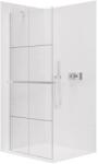 Cerano - Zuhanykabin Onyx YL/P - 8 mm + polc/törölközőtartó - króm, ipari üveg - 120x200 cm (CER-8050BD1411)