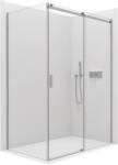 Cerano - Zuhanykabin Santoro B/J - 6 mm - króm, átlátszó üveg - 120x80x195 cm - tolóajtó (CER-425125)