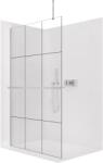 Cerano - Zuhanykabin Onyx Top Round B/J - 8 mm - kerek tartó + polc/törölközőtartó - króm, ipari üveg - 100x200 cm (CER-8050BD1630)