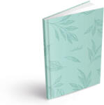 MFP Füzet A/5 100 Lapos Keményfedeles Pontos Leaves Mint (MFP7501681)