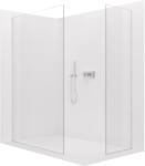 Cerano - Walk-in Crystal TL/P zuhanyfal - 8 mm - merevítő nélküli rendszer - króm, átlátszó üveg - 120x110x200 cm (CER-8050BD4633)