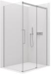Cerano - Zuhanykabin Lantono B/J - 8 mm - Soft-Close - króm, átlátszó üveg - 170x100x195 cm - tolóajtó (CER-432295)