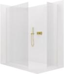 Cerano - Zuhanykabin Crystal TL/P - 8 mm - rugóstag nélküli rendszer - arany, rovátkolt üveg - 90x80x200 cm (CER-8050BD5854)