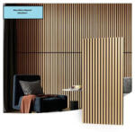  Akusztikus falpanel - világos tölgy - 60x260cm