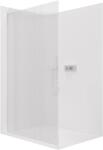 Cerano - Walk-in Crystal bal/jobb zuhanykabin - 8 mm - merevítő nélküli rendszer - króm, rovátkolt üveg - 50x200 cm (CER-8050BD6771)