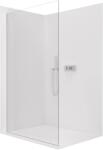 Cerano - Walk-in Crystal bal/jobb zuhanykabin - 8 mm - merevítő nélküli rendszer - króm, átlátszó üveg - 90x200 cm (CER-8050BD6811)