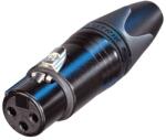 Neutrik NC3FXXB aranyozott 3 pólusú XLR aljzat