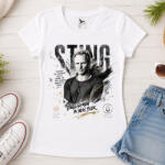 Deconline Crafts Női, férfi póló "STING" mintás - fehér színben (Sting-WM)