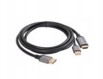 Lanberg HDMI(M)-Displaypor(M) kábel 1.8M 4K fekete (CA-HDDP-20CU-0018-BK)