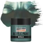 Pentart metál akrilfesték, 50 ml - zöldeskék