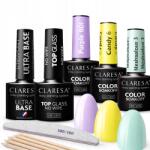 Claresa Ultra Base Top Diamond 2x hibrid lakk french reszelő szett