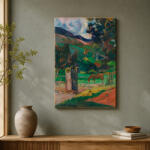  Paul Gauguin - Táj alakokkal és lóval vászonkép (550202)