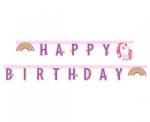 Procos Banner Happy Birthday - Unicorn 185 cm