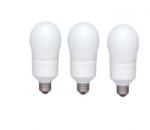 Panasonic SET 3 becuri fluorescent Panasonic, soclu E27, putere 18W, forma oval, lumina alb rece, alimentare 220 - 240 V, EFA18E65HD-3 (timbru verde 1.35 lei) (EFA18E65HD-3) - pc-ieftin