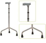Jianlian Homecare Products Baston ortopedic argintiu cu 3 picioare, Tripod