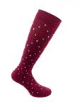RELAXSAN Sosete bumbac pana la genunchi, Fancy Socks, rosu - M - catenapascupas