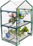 Garden King Mini seră cu folie 2 rafturi 69 x 95 x 49 cm