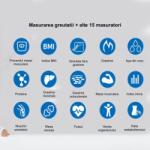 DEFIRO Cantar inteligent Defiro, pentru monitorizarea greutatii, 16 functii - catenapascupas Cantar baie
