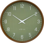 NeXtime Ceas de perete Lyra 30 cm, oliv (3341GN)