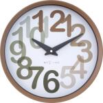 NeXtime Ceas de perete Big Number 30 cm maro (3339BE)