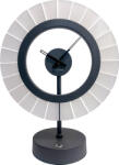NeXtime Lampă de masă cu ceas Ting, neagră (LC4001ZW)