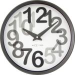 NeXtime Ceas de perete Big Number 30 cm, antracit (3339GS)