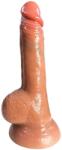 PassionPulse Dildo Realistic EuphoriaFlex PassionPulse , size M , 18x3 cm , Elasticitate , curațare simplă , ventuză , stimularea punctului G , impermeabil , culoarea pielii (AS084) Vibrator