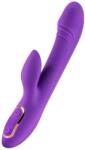 PassionPulse Vibrator pentru punctul G stimulare dubla , SenzationX PassionPulse , din silicon si ABS , reincarcabil prin cablul DC , 10 moduri de vibratie , impermeabil , mov ametist , 20.5x3 cm (AS072) Vibrator