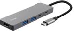 Trust USB хъб, TRUST Dalyx 5-IN-1 Multiport Hub (26062)