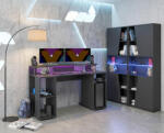 PRS-FRANCE Gaming asztal polcokkal a gyerekszobába - Level szett (PRS00396-2026)