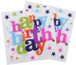 Flippy Set 10 Servetele de Masa, Flippy, Colectia Happy Birthday, 32 x 32 cm, din Hartie, Multicolor (132629)